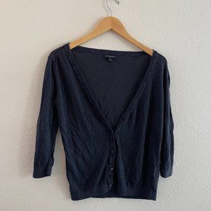 Banana Republic, Navy Cardigan, Size Medium
